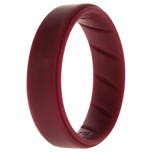 Silicone Wedding BR Step Ring Set - Basic-Bordo by ROQ for Men - 15 mm Ring - Picture 1 of 1
